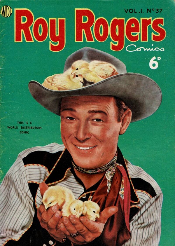 ROY ROGERS UK COMIC VOL 1 NO 37 1950 ' S  . BUY VINTAGE BACK ISSUE COMICS TILLEYS
