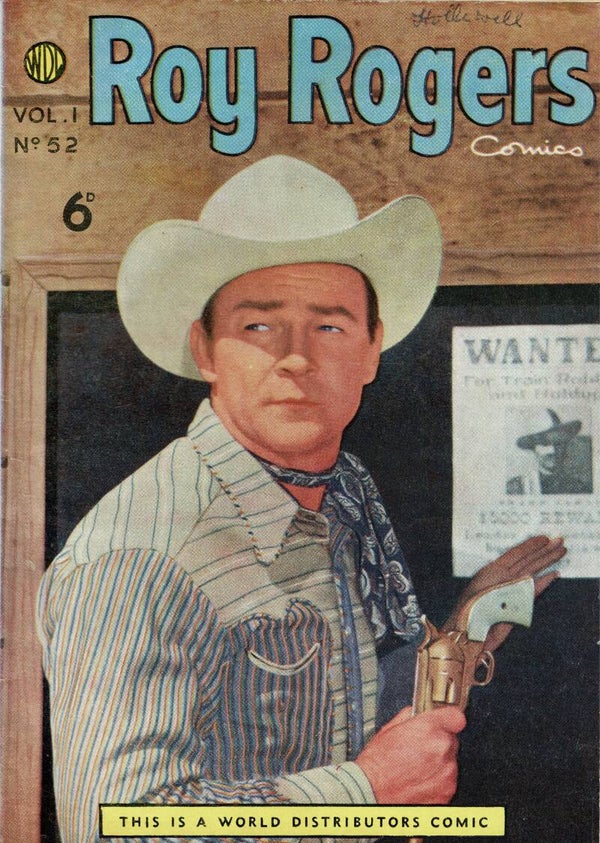 ROY ROGERS UK COMIC VOL 1 NO 52 1950 ' S  . BUY VINTAGE BACK ISSUE COMICS TILLEYS