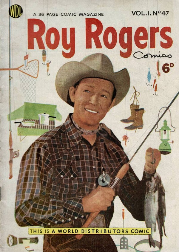 ROY ROGERS UK COMIC VOL 1 NO 47 1950 ' S  . BUY VINTAGE BACK ISSUE COMICS TILLEYS