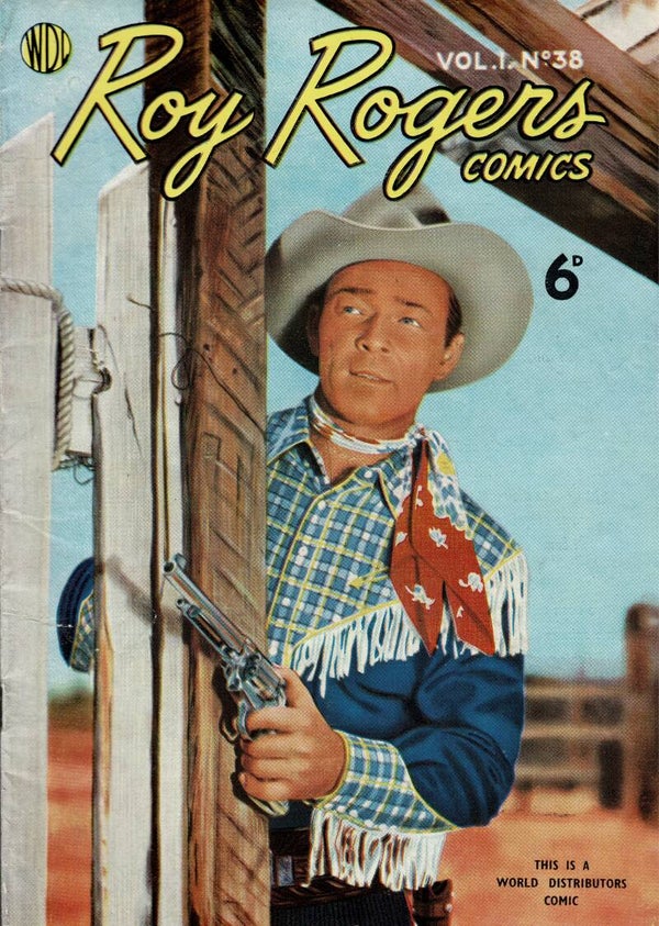 ROY ROGERS UK COMIC VOL 1 NO 38 1950 ' S  . BUY VINTAGE BACK ISSUE COMICS TILLEYS