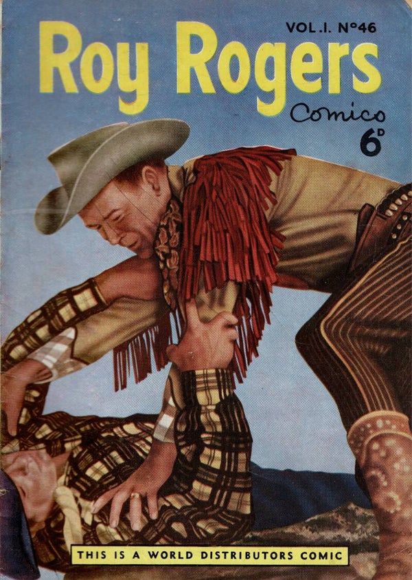 ROY ROGERS UK COMIC VOL 1 NO 46 1950 ' S  . BUY VINTAGE BACK ISSUE COMICS TILLEYS