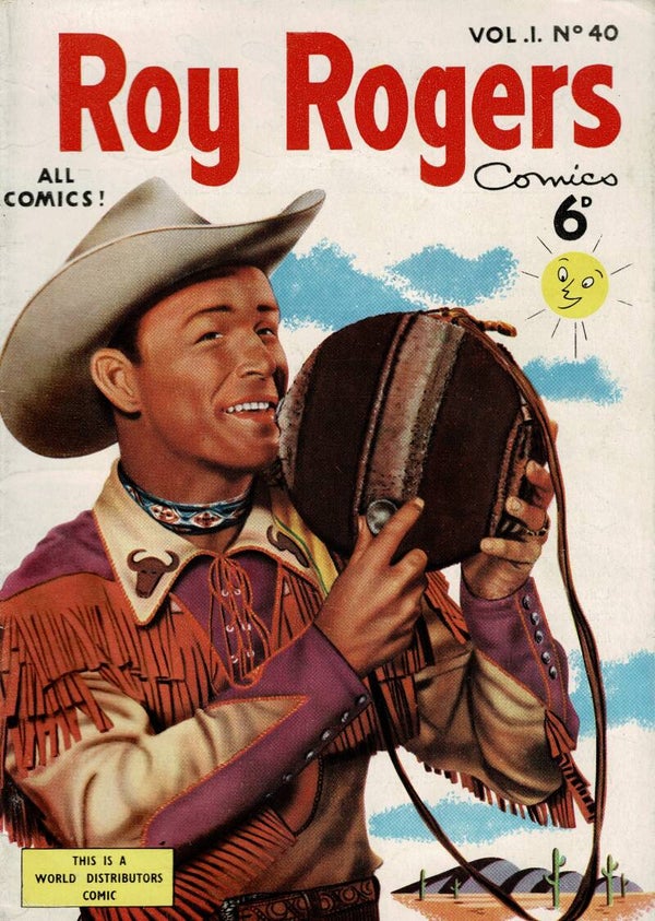 ROY ROGERS UK COMIC VOL 1 NO 40 1950 ' S  . BUY VINTAGE BACK ISSUE COMICS TILLEYS