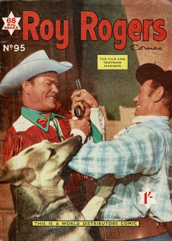 ROY ROGERS AND TRIGGER UK COMIC  NO 95 1953 BUY VINTAGE BACK ISSUE COMICS TILLEYS