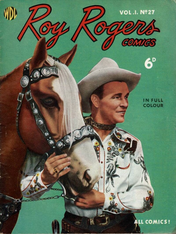 ROY ROGERS UK COMIC VOL 1 NO 27 1950 ' S  . BUY VINTAGE BACK ISSUE COMICS TILLEYS