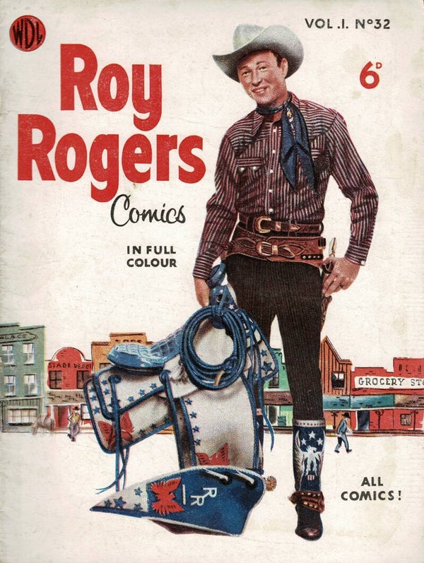 ROY ROGERS UK COMIC VOL 1 NO 32 1950 ' S  . BUY VINTAGE BACK ISSUE COMICS TILLEYS