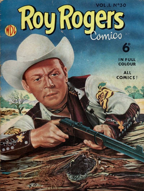 ROY ROGERS UK COMIC VOL 1 NO 30 1950 ' S  . BUY VINTAGE BACK ISSUE COMICS TILLEYS