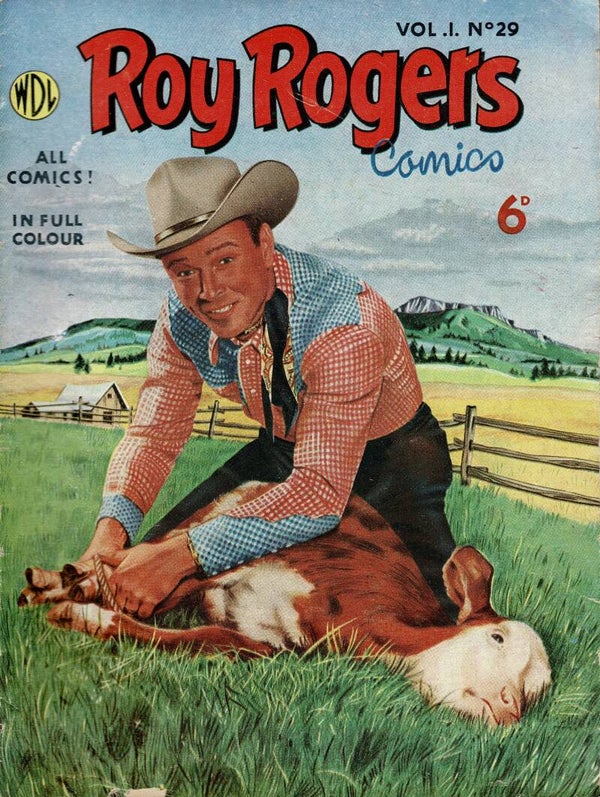 ROY ROGERS UK COMIC VOL 1 NO 29 1950 ' S  . BUY VINTAGE BACK ISSUE COMICS TILLEYS