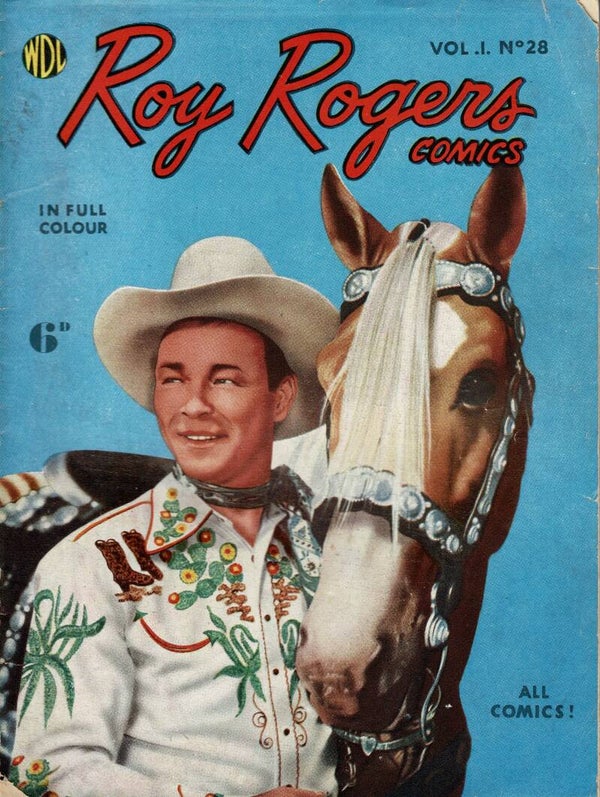 ROY ROGERS UK COMIC VOL 1 NO 28 1950 ' S  . BUY VINTAGE BACK ISSUE COMICS TILLEYS