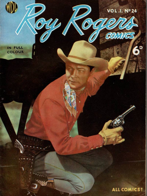 ROY ROGERS UK COMIC VOL 1 NO 24 1950 ' S  . BUY VINTAGE BACK ISSUE COMICS TILLEYS