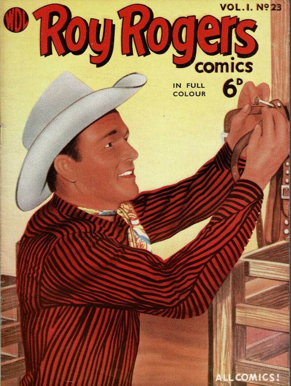 ROY ROGERS UK COMIC VOL 1 NO 23 1950 ' S  . BUY VINTAGE BACK ISSUE COMICS TILLEYS