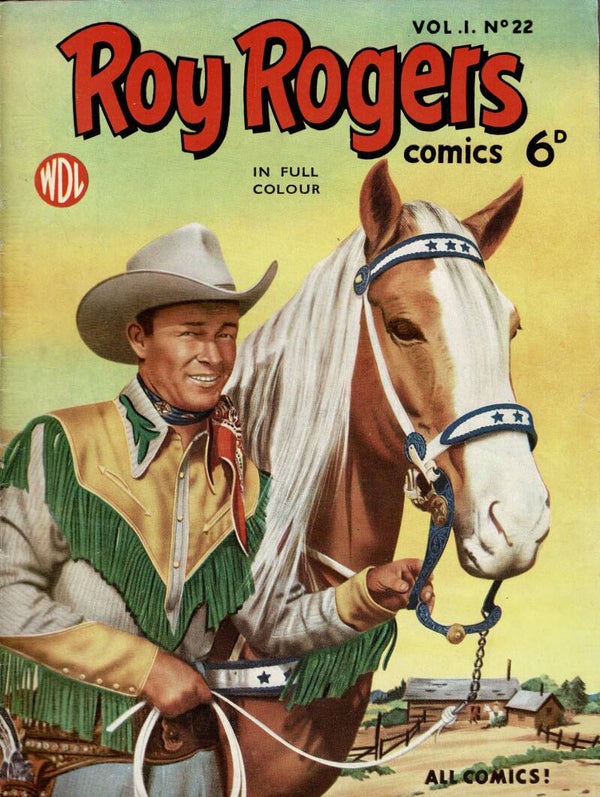ROY ROGERS UK COMIC VOL 1 NO 22 1950 ' S  . BUY VINTAGE BACK ISSUE COMICS TILLEYS