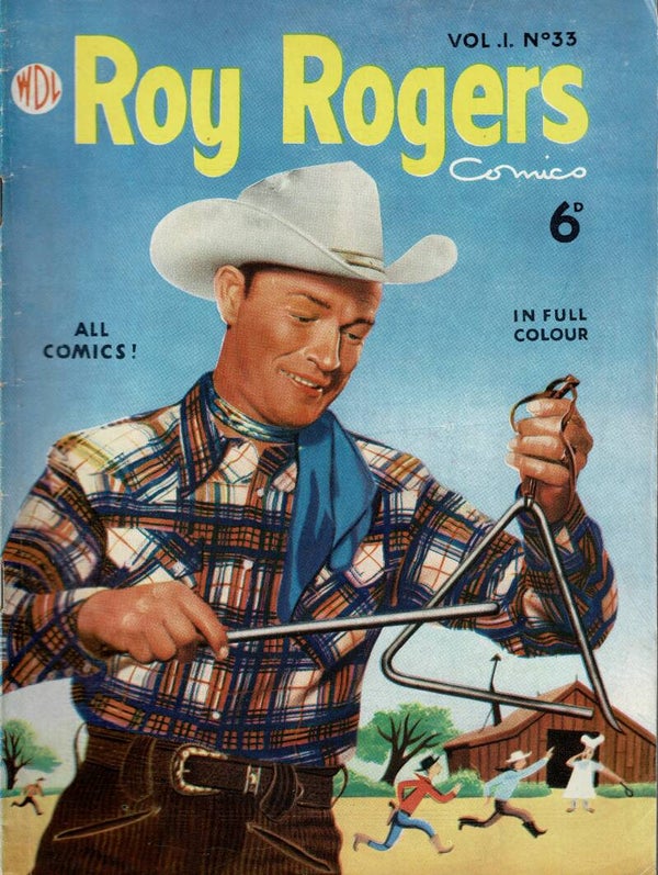ROY ROGERS UK COMIC VOL 1 NO 33 1950 ' S  . BUY VINTAGE BACK ISSUE COMICS TILLEYS