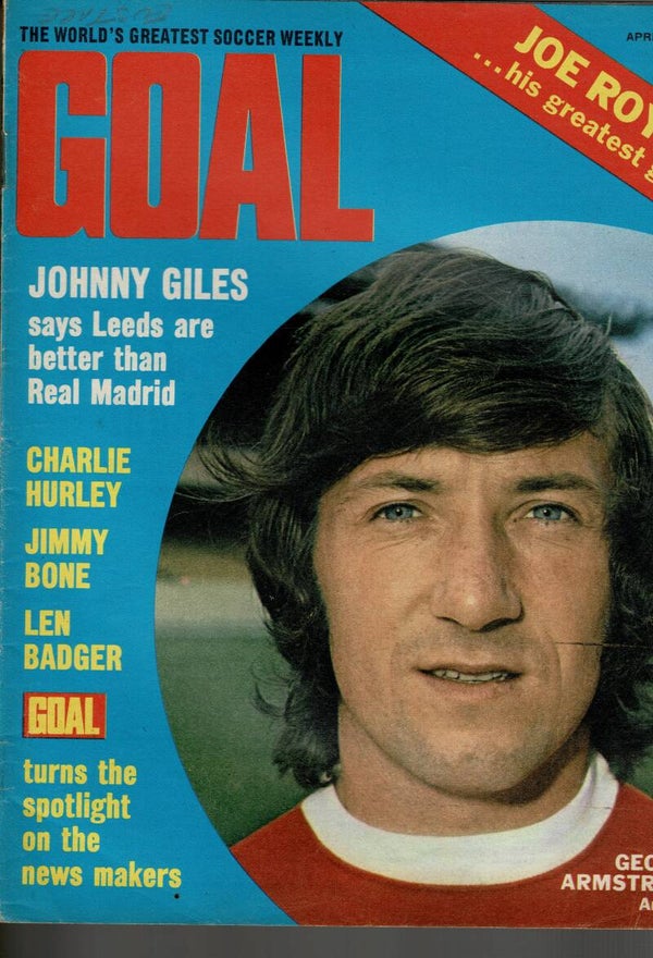 GOAL UK FOOTBALL MAGAZINE  NO 188 April 1ST 1972 BUY VINTAGE BACK ISSUE MAGAZINES TILLEYS