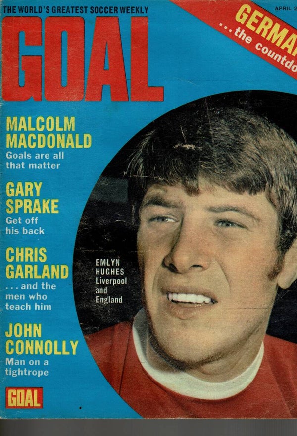 GOAL UK FOOTBALL MAGAZINE  NO 191 April 22ND 1972 BUY VINTAGE BACK ISSUE MAGAZINES TILLEYS