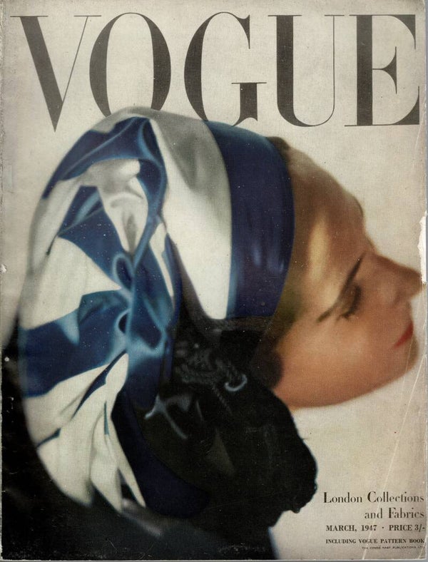 VOGUE UK FASHION MAGAZINE March 1947 BUY VINTAGE BACK ISSUE MAGAZINES TILLEYS