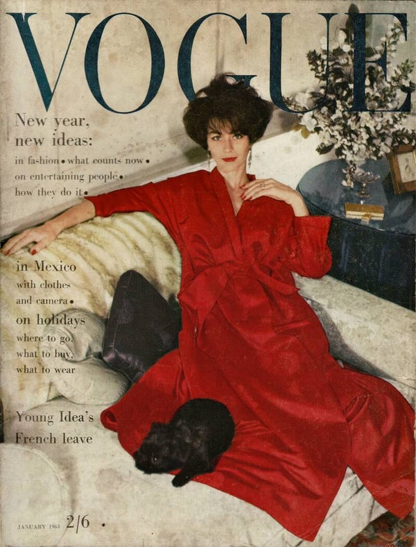 VOGUE UK FASHION MAGAZINE January 1963 BUY VINTAGE BACK ISSUE MAGAZINES TILLEYS