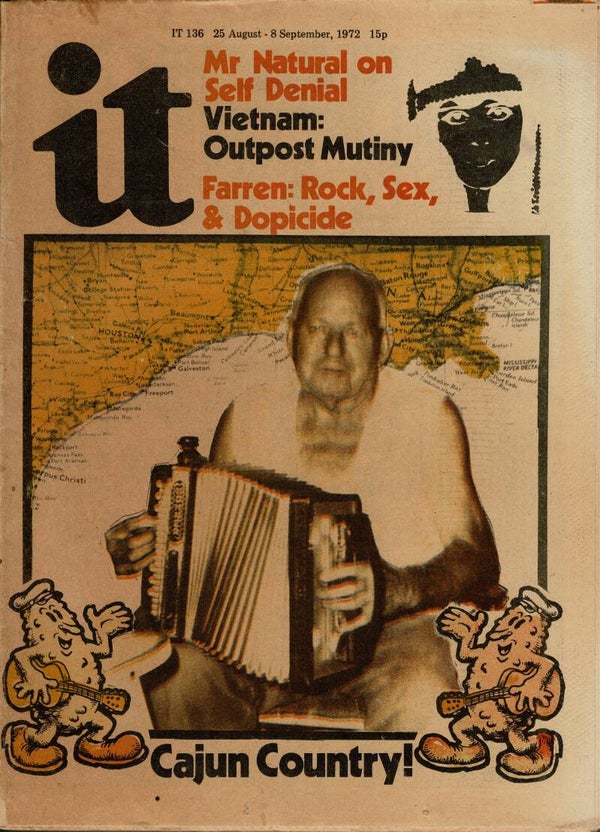 IT INTERNATIONAL TIMES UK UNDERGROUND PAPER NO 136 25TH August - 8TH September 1972  BUY VINTAGE MAGAZINES FROM TILLEYS