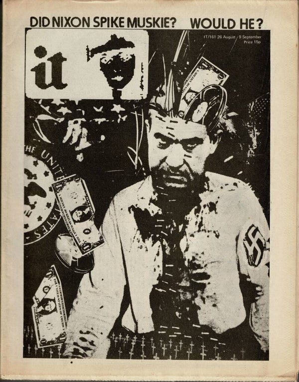 IT INTERNATIONAL TIMES UK UNDERGROUND PAPER NO 161 26TH August - 9TH September 1973  BUY VINTAGE MAGAZINES FROM TILLEYS
