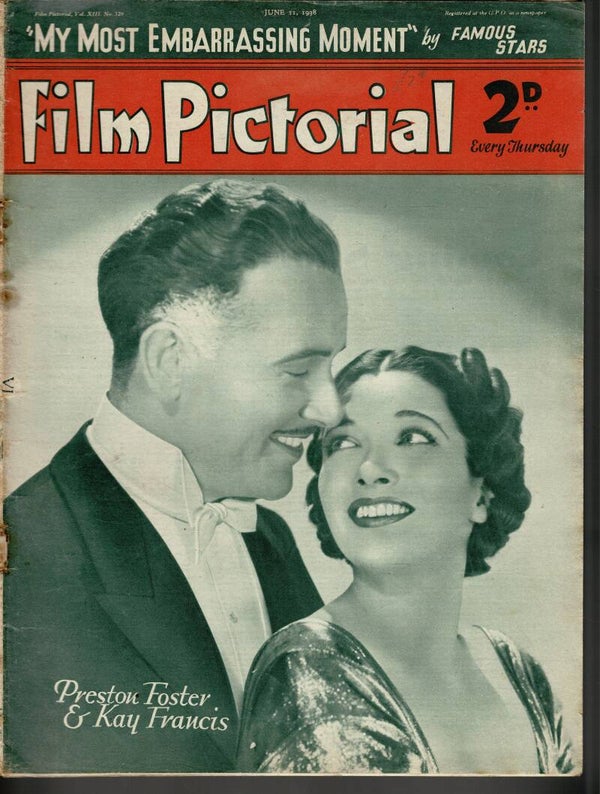 FILM PICTORIAL UK MAGAZINE June 11TH 1938 BUY VINTAGE BACK ISSUE MAGAZINES TILLEYS
