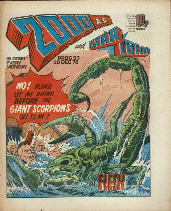 2000 AD UK COMIC PROG 93 30TH December 1978 BUY VINTAGE COMICS FORM TILLEYS