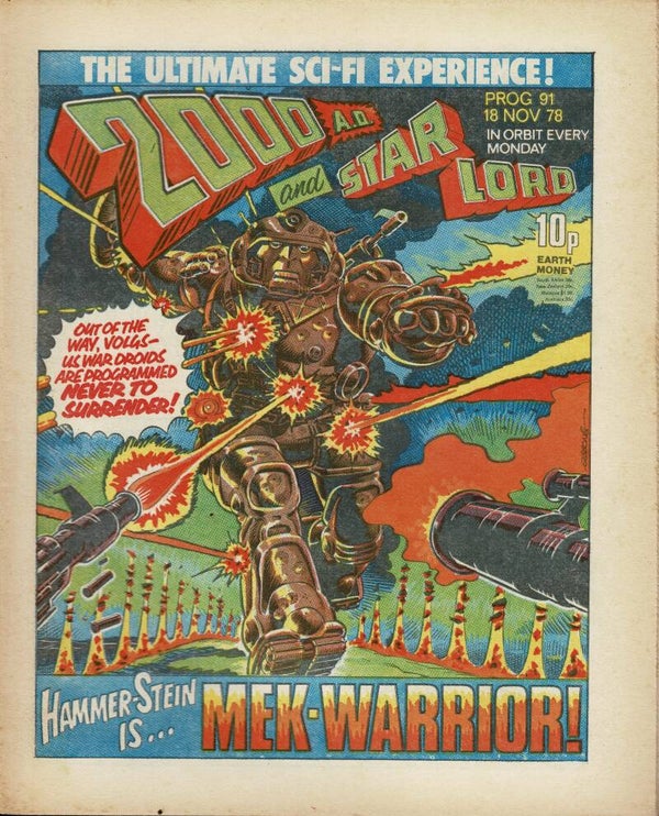 2000 AD UK COMIC PROG 91 18TH November 1978 BUY VINTAGE COMICS FORM TILLEYS