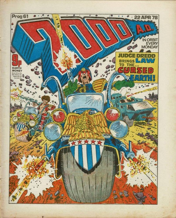 2000 AD UK COMIC PROG 61 22ND April 1978 BUY VINTAGE COMICS FORM TILLEYS