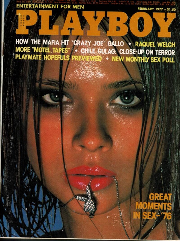PLAYBOY MONTHLY US MAGAZINE  FEBRUARY 1977 BUY VINTAGE PLAYBOY BACK ISSUE MAGAZINES TILLEYS