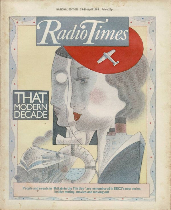 RADIO TIMES UK MAGAZINE 23RD - 29TH APRIL  1983 VINTAGE BACK ISSUE MAGAZINES TILLEYS