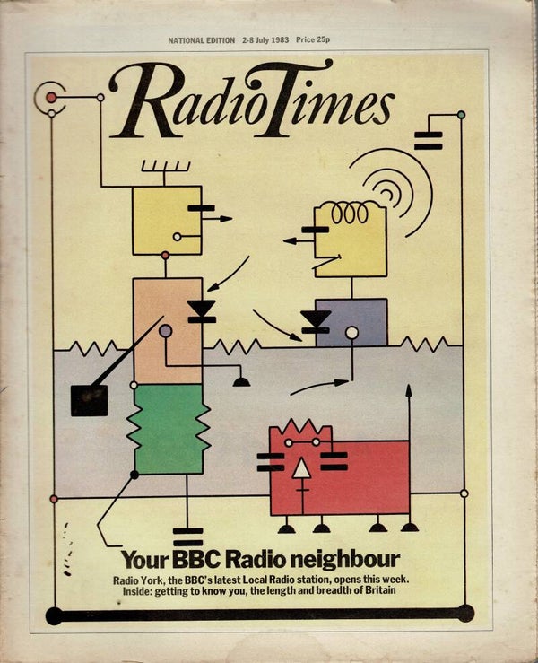 RADIO TIMES UK MAGAZINE 2ND - 8TH JULY  1983 VINTAGE BACK ISSUE MAGAZINES TILLEYS