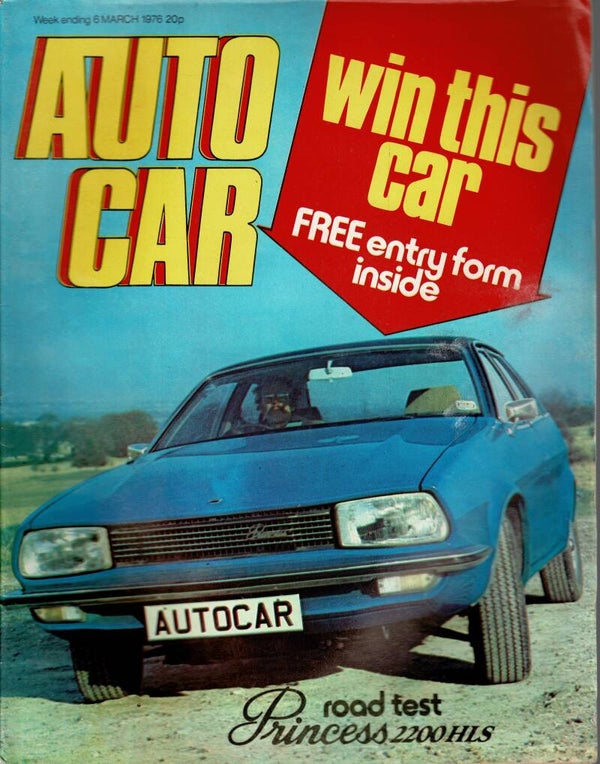 AUTOCAR UK MOTORING MAGAZINE 6TH MARCH 1976  VINTAGE BACK ISSUE MAGAZINES TILLEYS