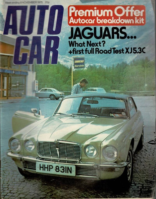 AUTOCAR UK MOTORING MAGAZINE 8TH NOVEMBER 1975  VINTAGE BACK ISSUE MAGAZINES TILLEYS