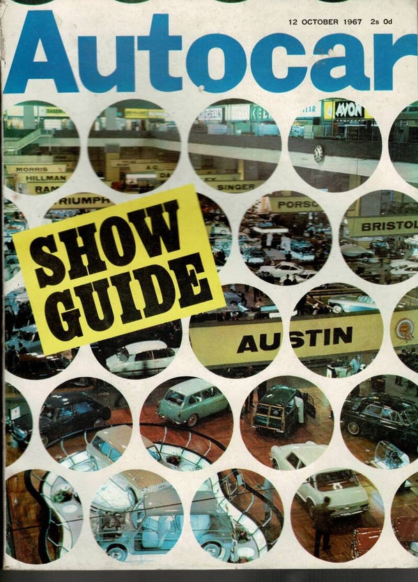 AUTOCAR UK MOTORING MAGAZINE 12TH OCTOBER 1967  VINTAGE BACK ISSUE MAGAZINES TILLEYS