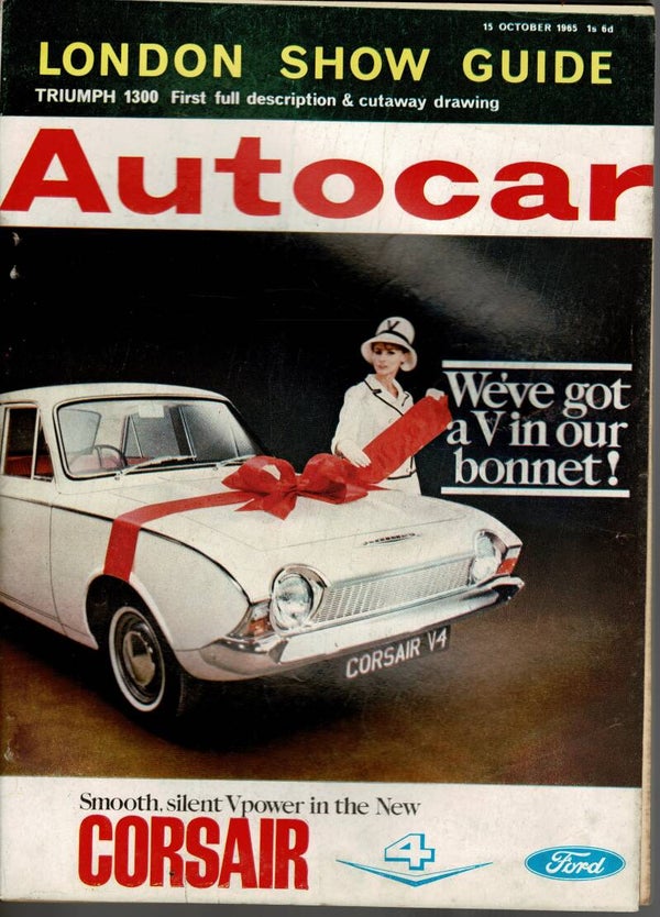 AUTOCAR UK MOTORING MAGAZINE 15TH OCTOBER 1965  VINTAGE BACK ISSUE MAGAZINES TILLEYS