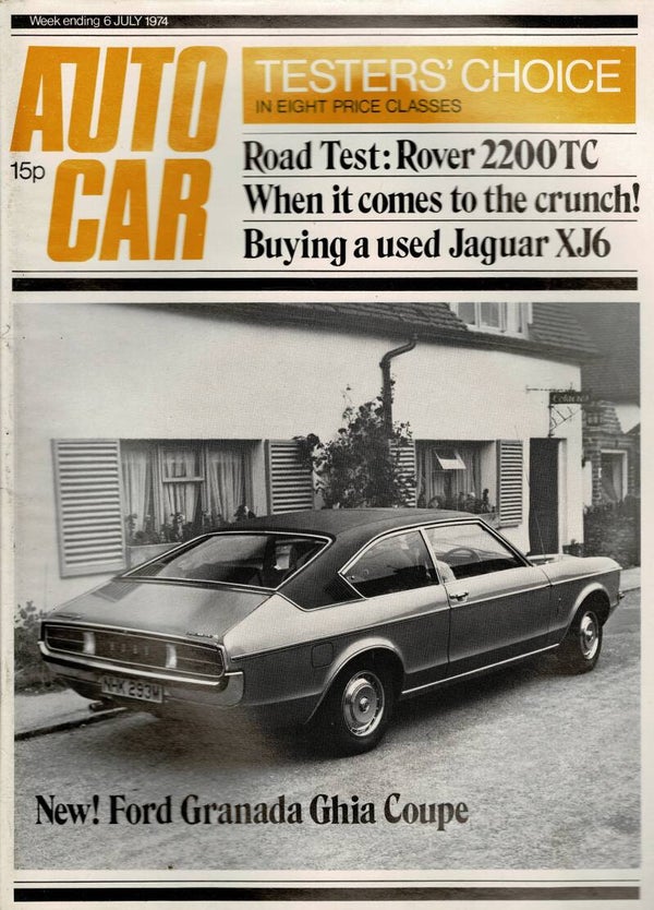 AUTOCAR UK MOTORING MAGAZINE 6TH JULY 1974  VINTAGE BACK ISSUE MAGAZINES TILLEYS