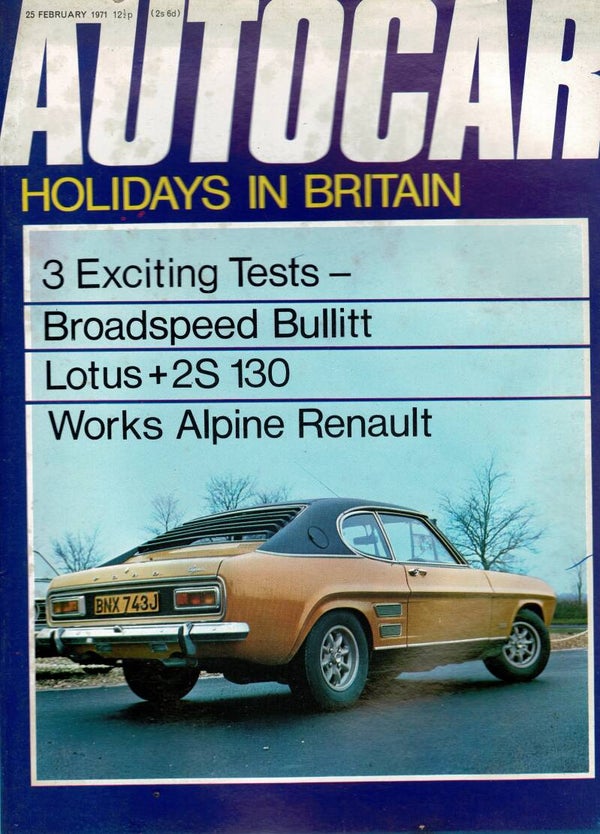 AUTOCAR UK MOTORING MAGAZINE 25TH FEBRUARY 1971  VINTAGE BACK ISSUE MAGAZINES TILLEYS