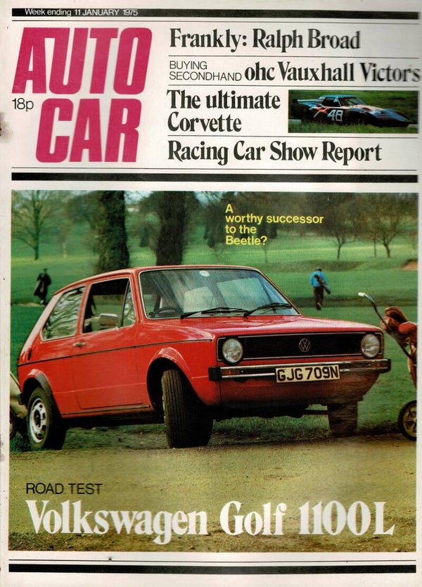 AUTOCAR UK MOTORING MAGAZINE 11TH JANUARY 1975  VINTAGE BACK ISSUE MAGAZINES TILLEYS