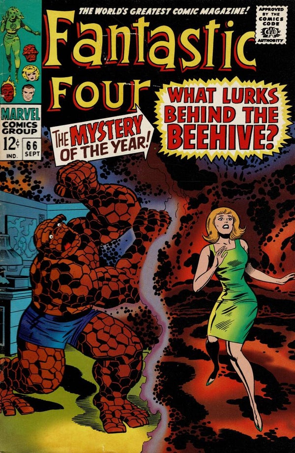MARVEL US COMIC  FANTASTIC FOUR NO 66 SEPTENBER 1967 BUY VINTAGE COMICS FROM TILLEYS