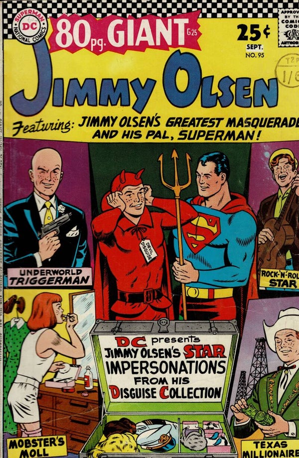 DC US COMIC  JIMMY OLSEN NO 95 SEPTEMBER 1966 BUY VINTAGE COMICS FROM TILLEYS