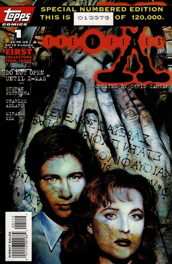 TOPPS US COMIC  THE X FILES NO 1 1995 BUY VINTAGE COMICS FROM TILLEYS