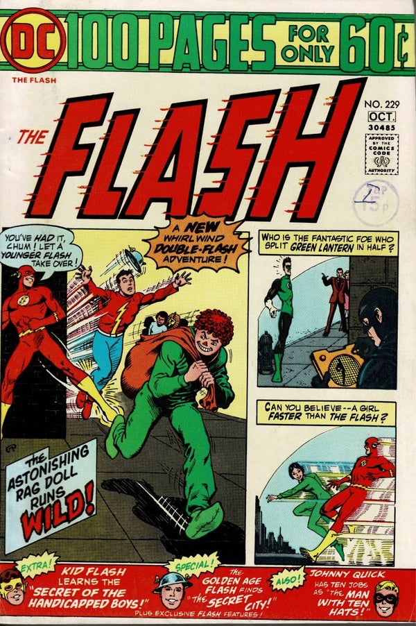 DC US COMIC  THE FLASH NO 229 SEPTEMBER - OCTOBER 1974 BUY VINTAGE COMICS FROM TILLEYS