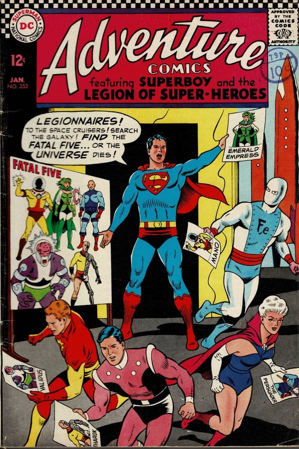 DC US COMIC  ADVENTURE COMICS NO 352 JANUARY 1967 BUY VINTAGE COMICS FROM TILLEYS