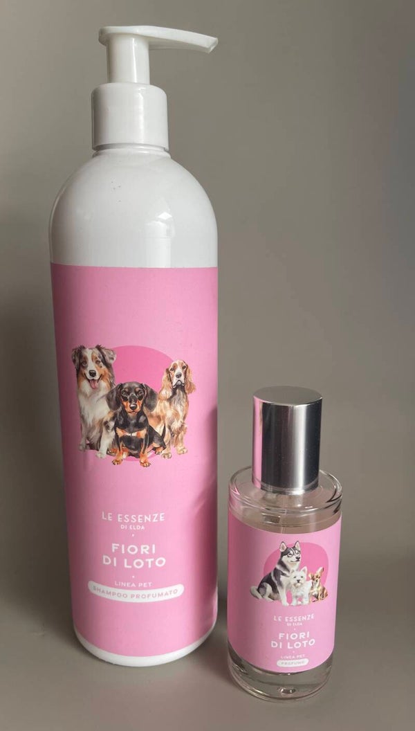 Hondenshampoo & parfum Le Essenze di Elda Lotusbloem