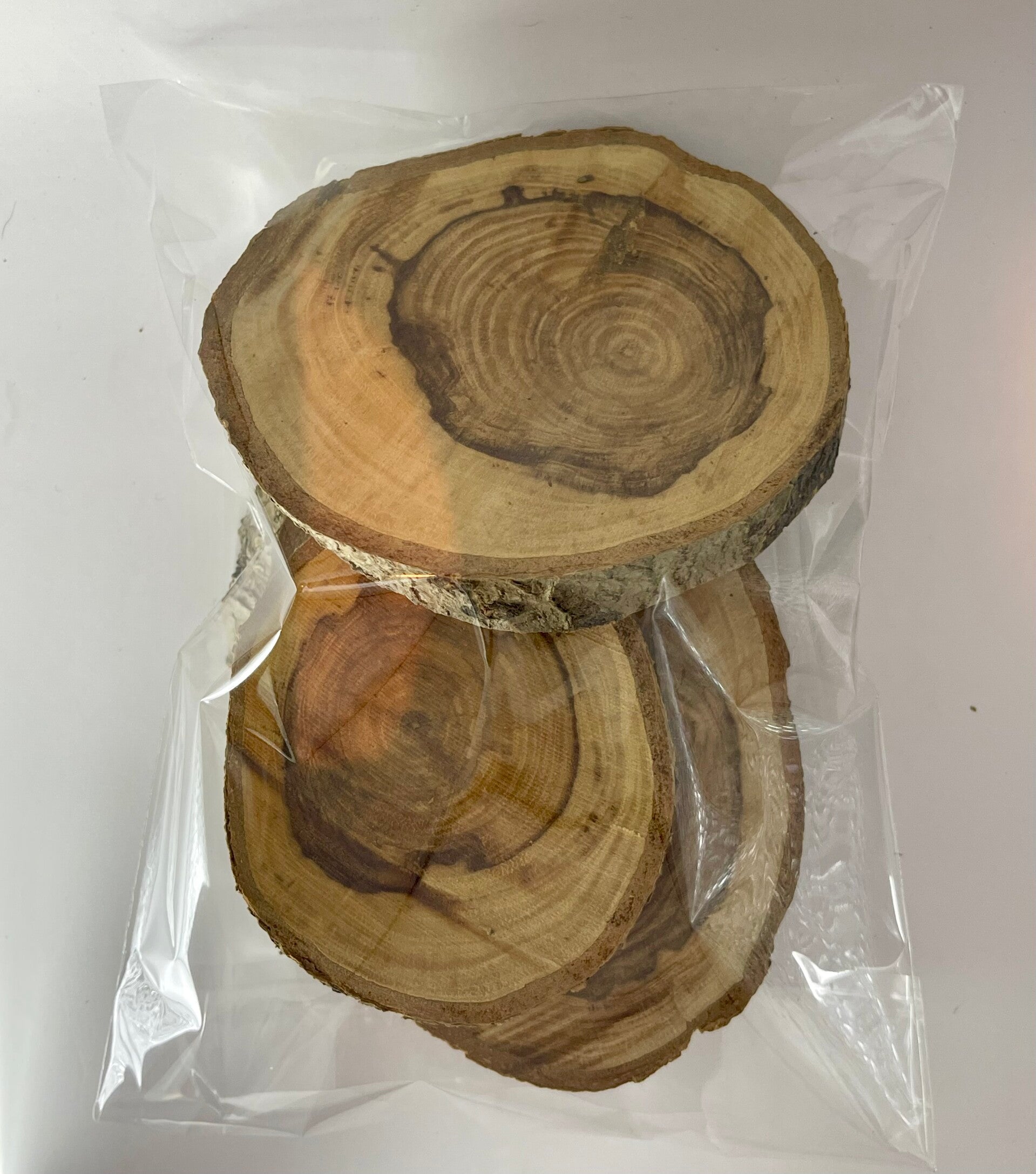 Knutselzakje Houten Schijven 3 stuks
