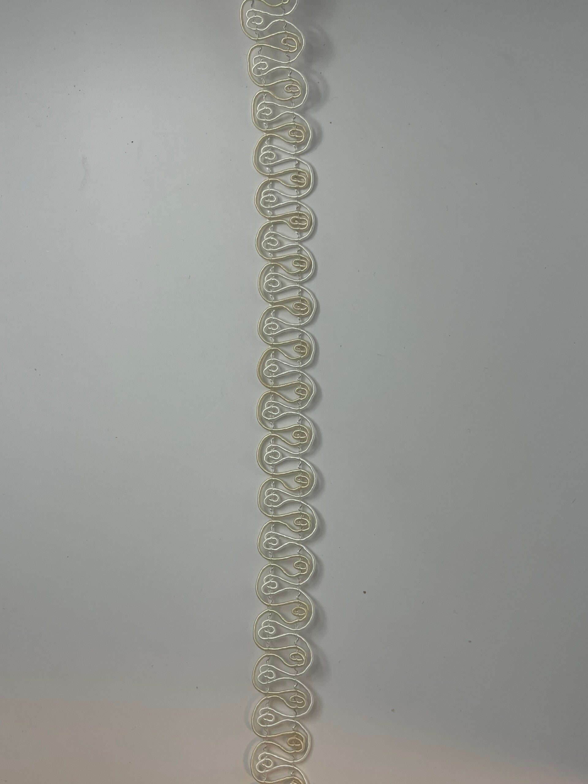 Knutselzakje Lint 105 x 2 cm goud/zilver gekruld