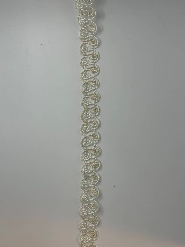 Knutselzakje Lint 105 x 2 cm goud/zilver gekruld