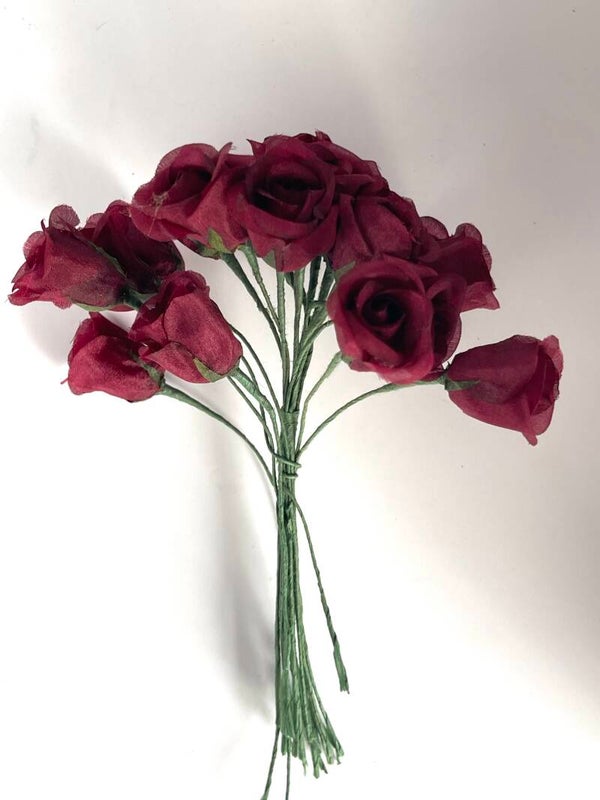 Knutselzakje Roosjes Bordeaux Rood Stekers