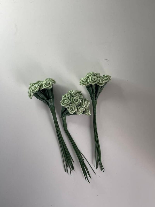 Knutselzakje Roosjes Mini Stekers Groen 3 stuks