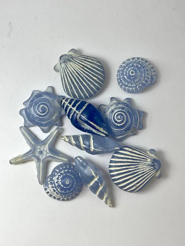 Knutselzakje Schelp Zee Blauw