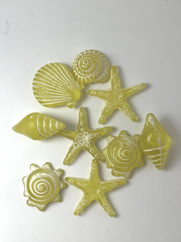 Knutselzakje Schelp Zee Geel