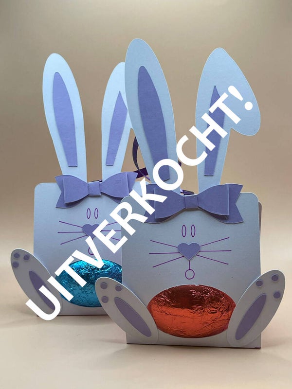 Paashaas met strik UITVERKOCHT!